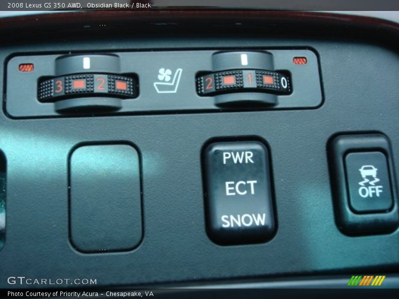 Obsidian Black / Black 2008 Lexus GS 350 AWD