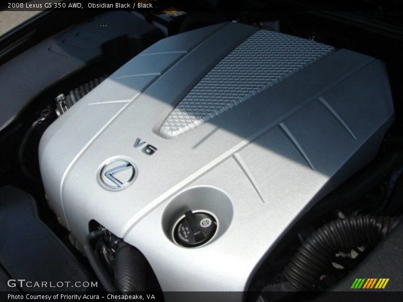 Obsidian Black / Black 2008 Lexus GS 350 AWD
