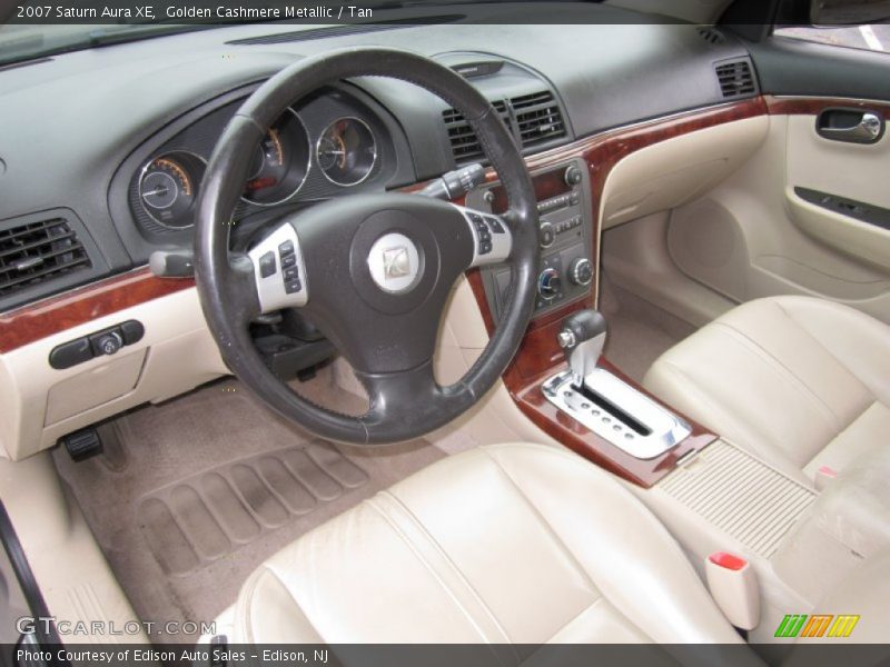 Golden Cashmere Metallic / Tan 2007 Saturn Aura XE