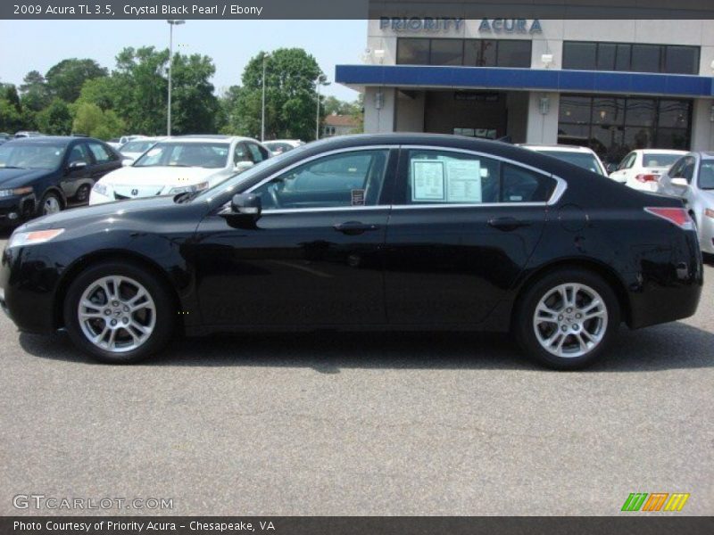 Crystal Black Pearl / Ebony 2009 Acura TL 3.5