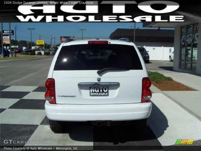 Bright White / Light Graystone 2006 Dodge Durango Limited