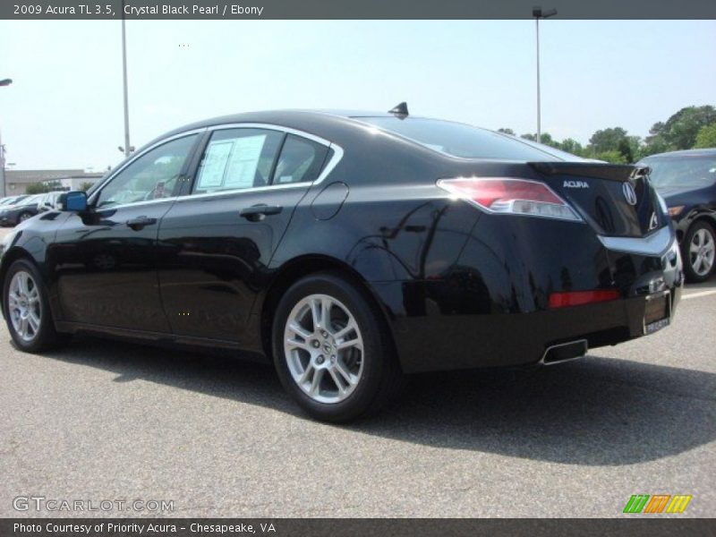 Crystal Black Pearl / Ebony 2009 Acura TL 3.5