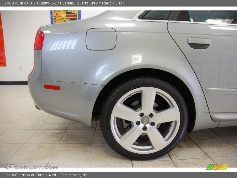 Quartz Grey Metallic / Black 2008 Audi A4 3.2 Quattro S-Line Sedan
