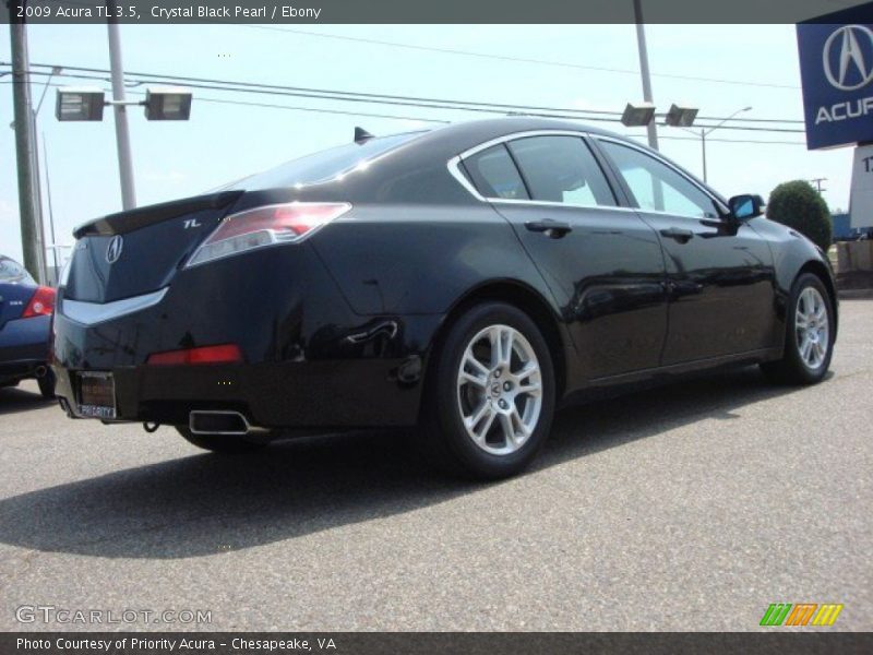 Crystal Black Pearl / Ebony 2009 Acura TL 3.5