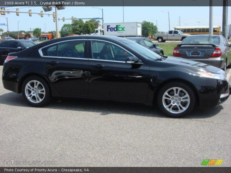 Crystal Black Pearl / Ebony 2009 Acura TL 3.5