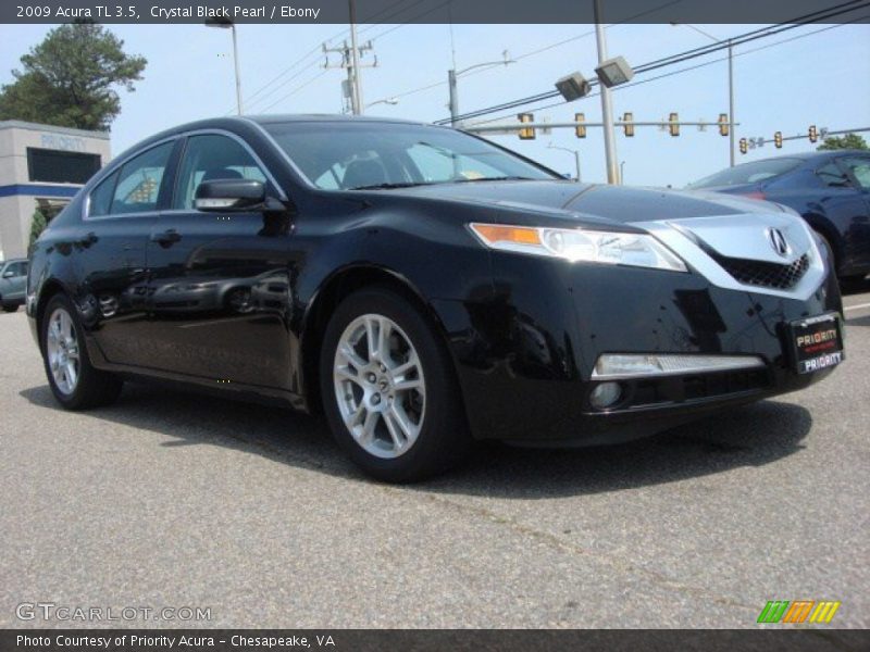 Crystal Black Pearl / Ebony 2009 Acura TL 3.5