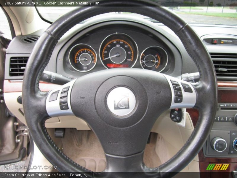 Golden Cashmere Metallic / Tan 2007 Saturn Aura XE