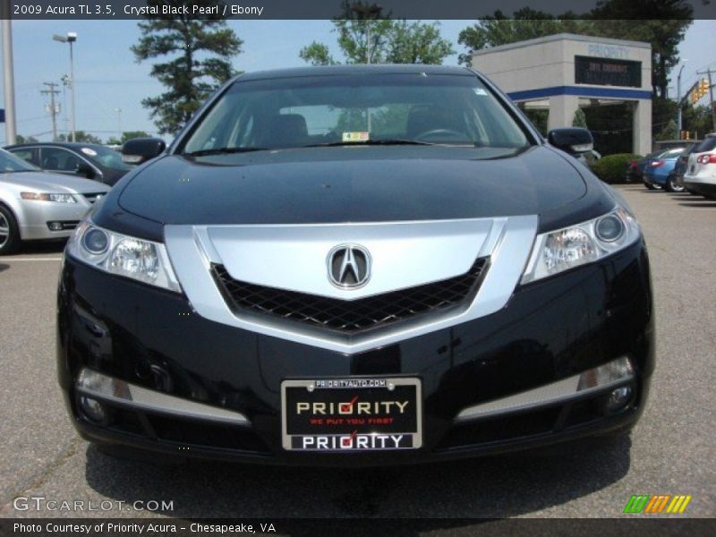Crystal Black Pearl / Ebony 2009 Acura TL 3.5