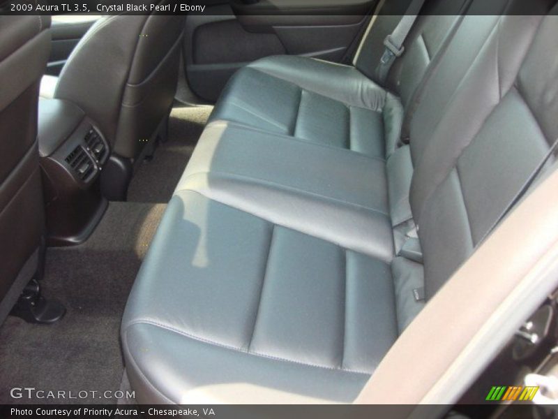 Crystal Black Pearl / Ebony 2009 Acura TL 3.5