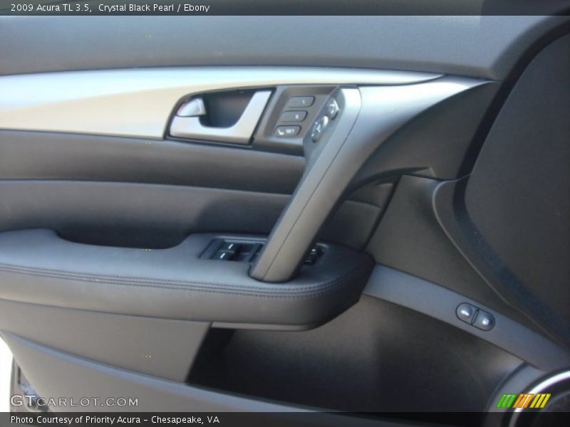 Crystal Black Pearl / Ebony 2009 Acura TL 3.5