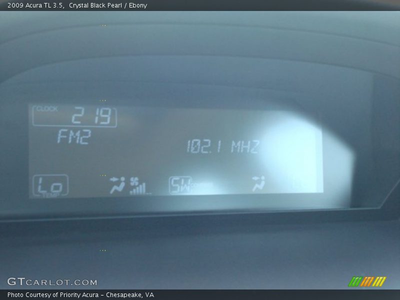 Crystal Black Pearl / Ebony 2009 Acura TL 3.5