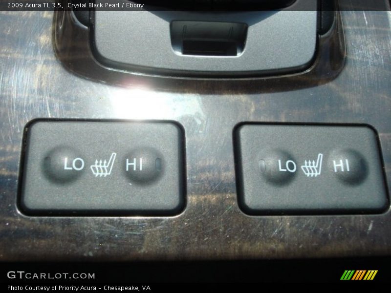 Crystal Black Pearl / Ebony 2009 Acura TL 3.5