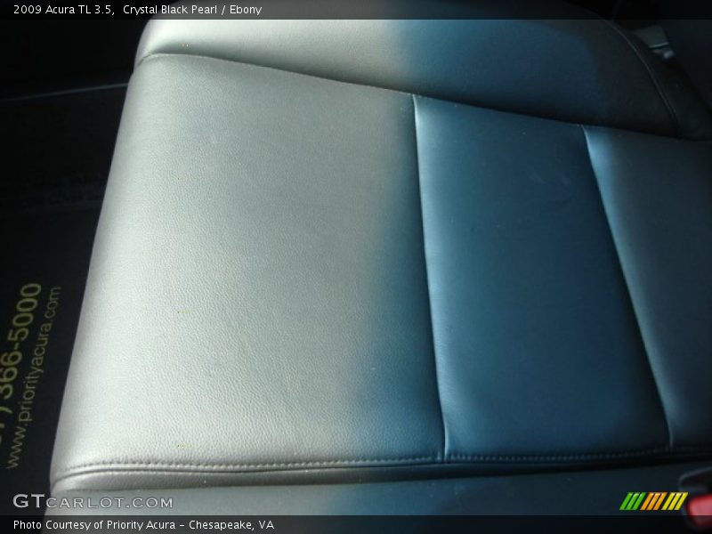 Crystal Black Pearl / Ebony 2009 Acura TL 3.5