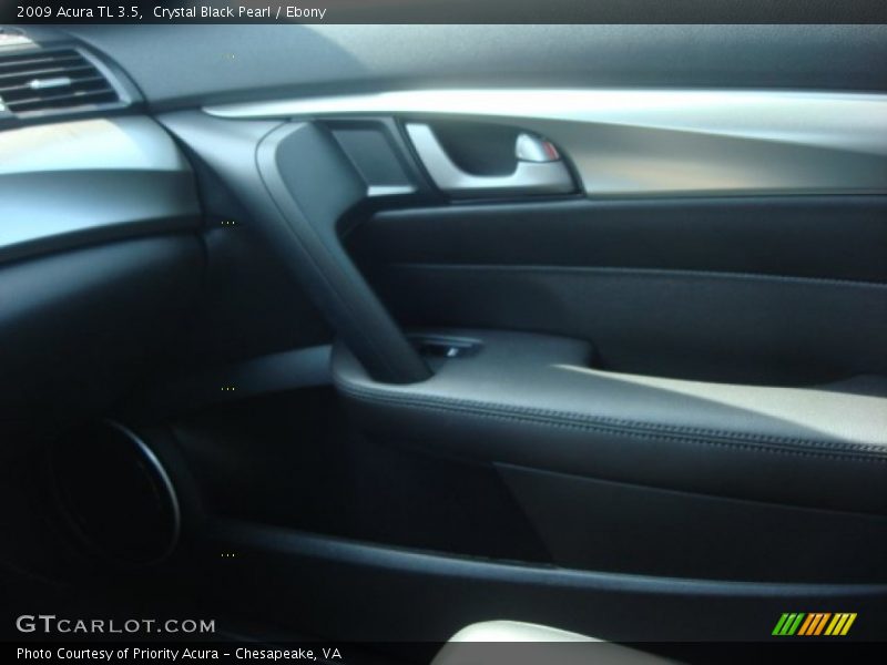 Crystal Black Pearl / Ebony 2009 Acura TL 3.5