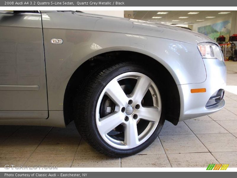 Quartz Grey Metallic / Black 2008 Audi A4 3.2 Quattro S-Line Sedan