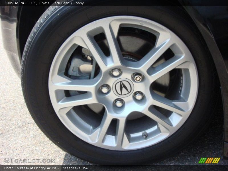 Crystal Black Pearl / Ebony 2009 Acura TL 3.5