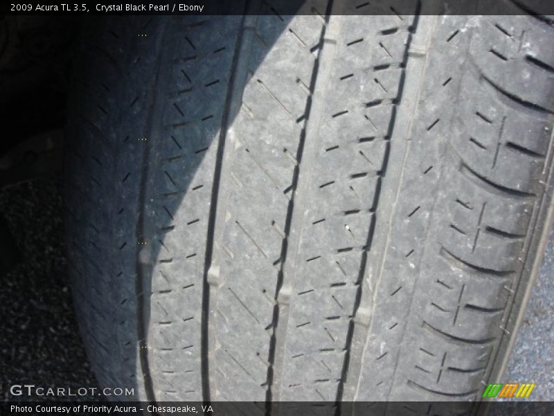 Crystal Black Pearl / Ebony 2009 Acura TL 3.5
