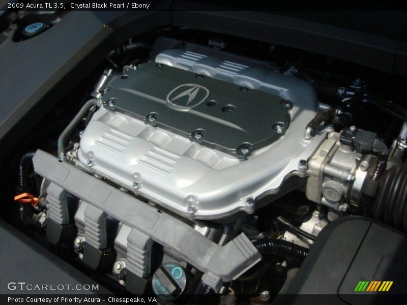 Crystal Black Pearl / Ebony 2009 Acura TL 3.5