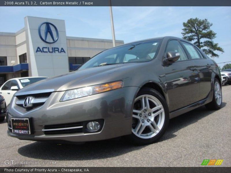 Carbon Bronze Metallic / Taupe 2008 Acura TL 3.2