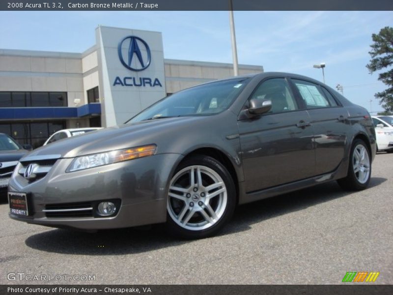 Carbon Bronze Metallic / Taupe 2008 Acura TL 3.2