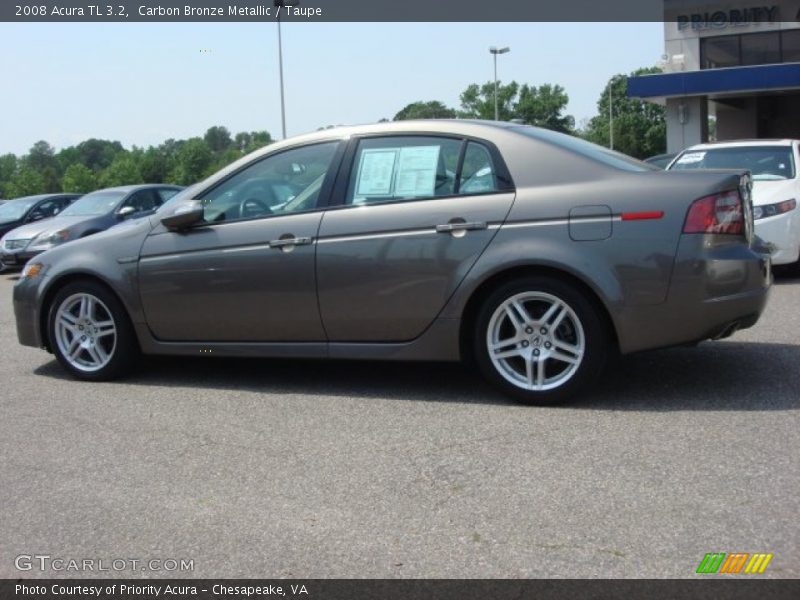 Carbon Bronze Metallic / Taupe 2008 Acura TL 3.2