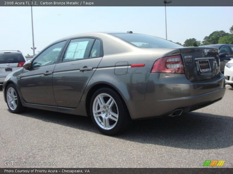 Carbon Bronze Metallic / Taupe 2008 Acura TL 3.2