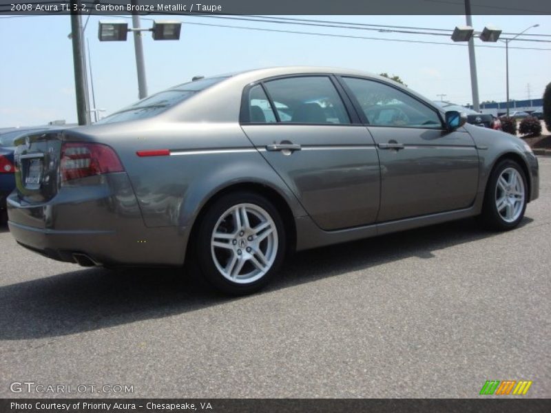 Carbon Bronze Metallic / Taupe 2008 Acura TL 3.2