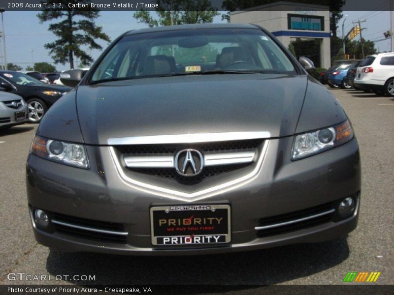Carbon Bronze Metallic / Taupe 2008 Acura TL 3.2