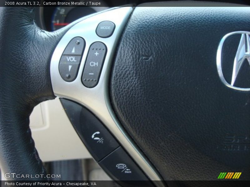Carbon Bronze Metallic / Taupe 2008 Acura TL 3.2