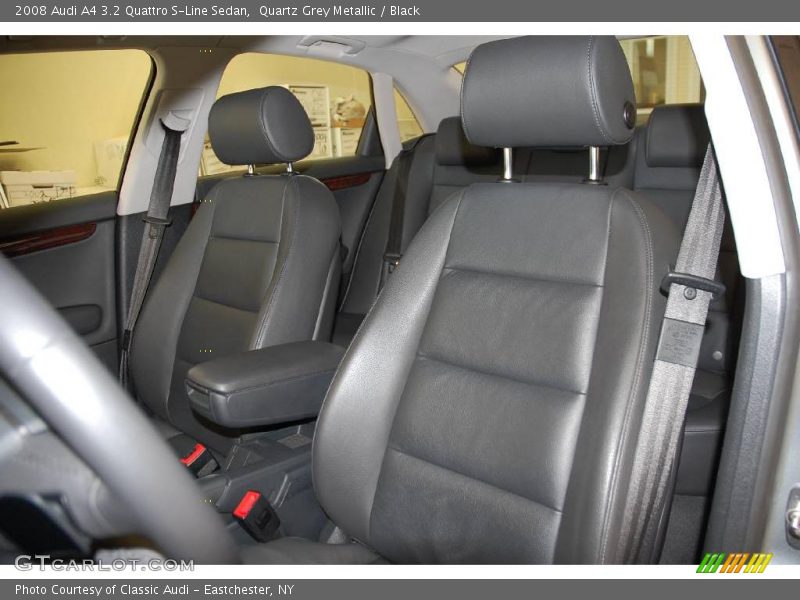 Quartz Grey Metallic / Black 2008 Audi A4 3.2 Quattro S-Line Sedan