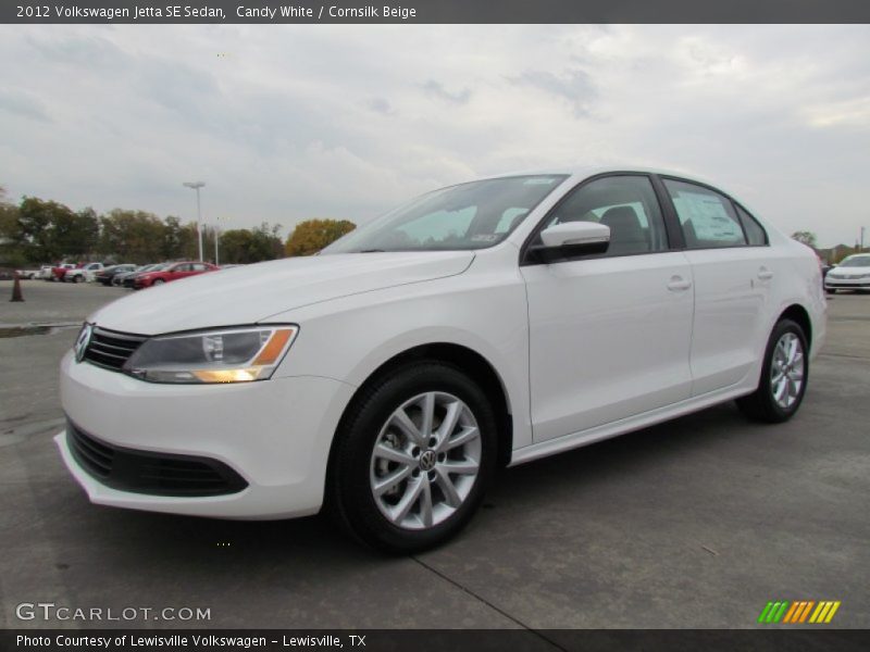 Candy White / Cornsilk Beige 2012 Volkswagen Jetta SE Sedan