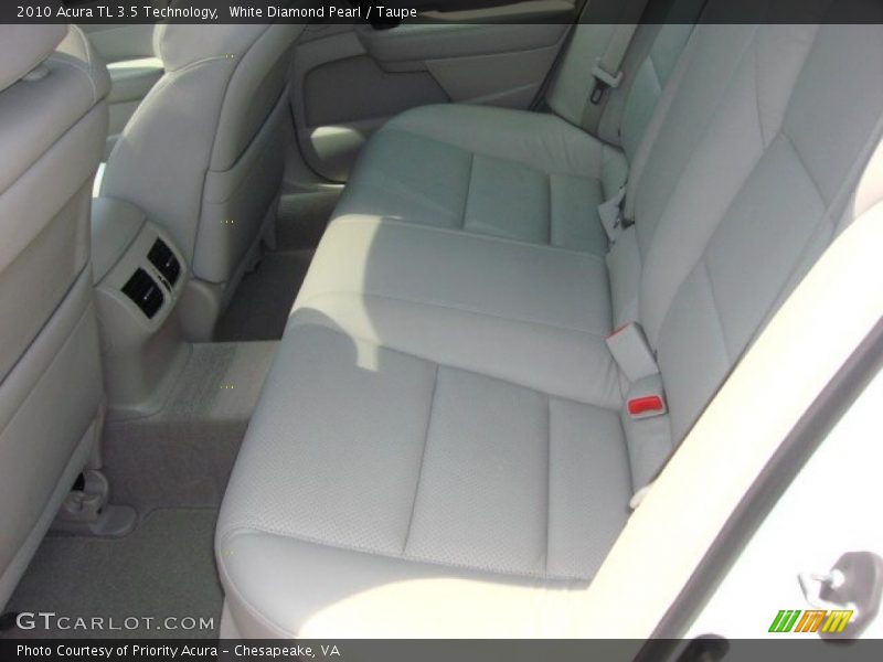 White Diamond Pearl / Taupe 2010 Acura TL 3.5 Technology