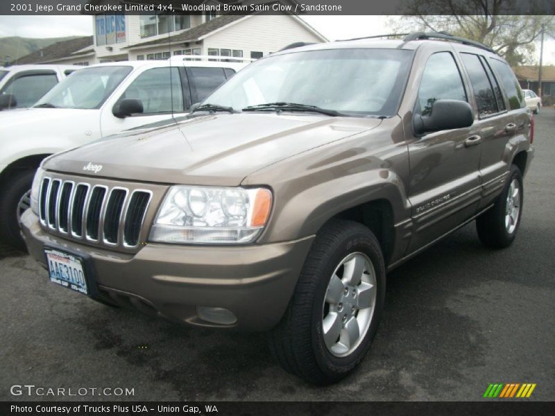 Woodland Brown Satin Glow / Sandstone 2001 Jeep Grand Cherokee Limited 4x4