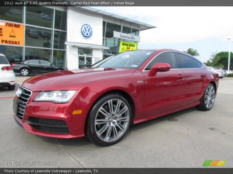 Garnet Red Pearl Effect / Velvet Beige 2012 Audi A7 3.0T quattro Premium