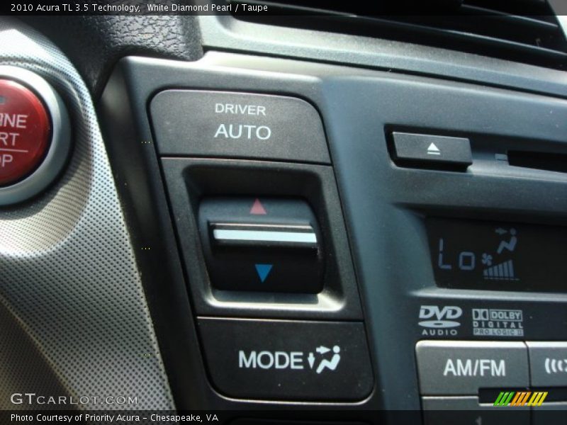 White Diamond Pearl / Taupe 2010 Acura TL 3.5 Technology