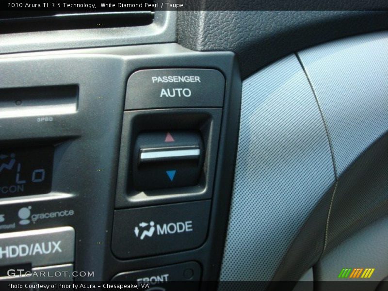 White Diamond Pearl / Taupe 2010 Acura TL 3.5 Technology