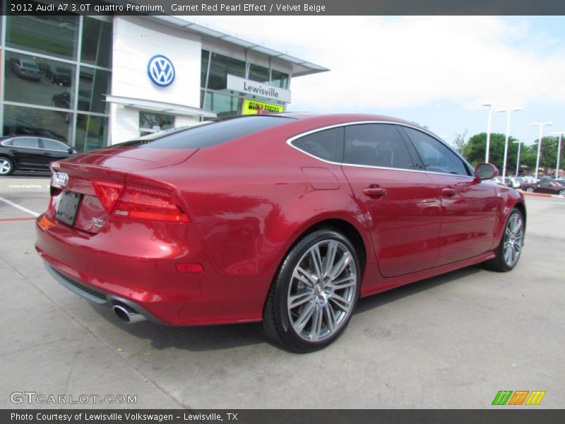 Garnet Red Pearl Effect / Velvet Beige 2012 Audi A7 3.0T quattro Premium