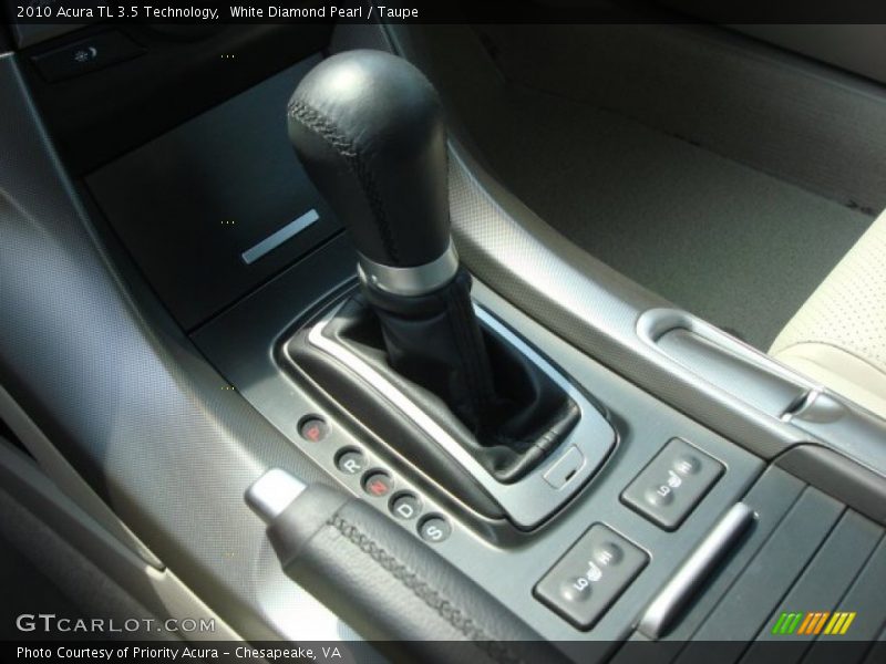 White Diamond Pearl / Taupe 2010 Acura TL 3.5 Technology