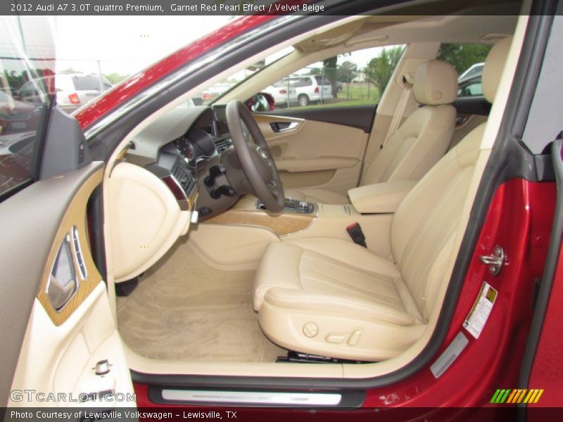  2012 A7 3.0T quattro Premium Velvet Beige Interior