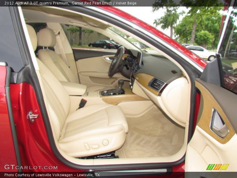 Garnet Red Pearl Effect / Velvet Beige 2012 Audi A7 3.0T quattro Premium