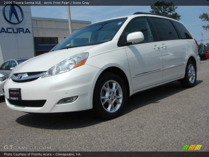 Arctic Frost Pearl / Stone Gray 2006 Toyota Sienna XLE