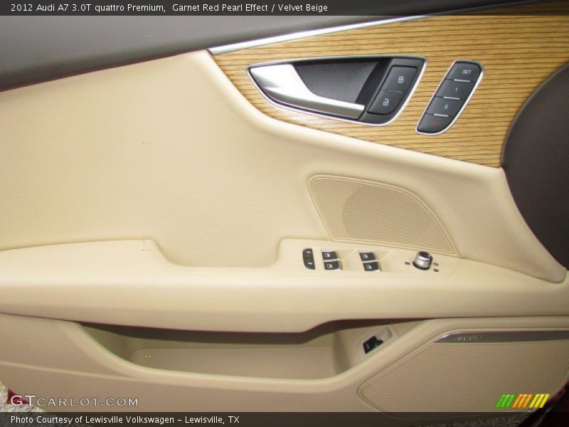 Garnet Red Pearl Effect / Velvet Beige 2012 Audi A7 3.0T quattro Premium