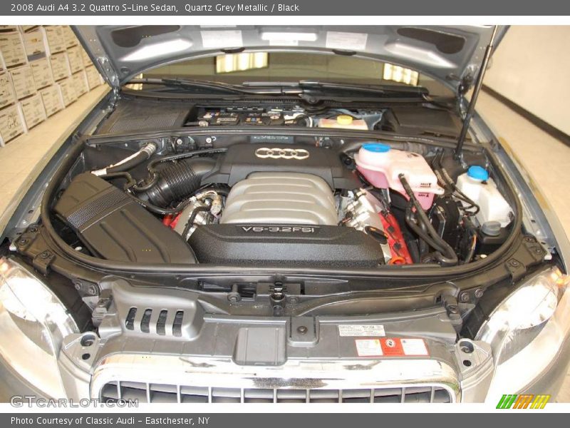 Quartz Grey Metallic / Black 2008 Audi A4 3.2 Quattro S-Line Sedan