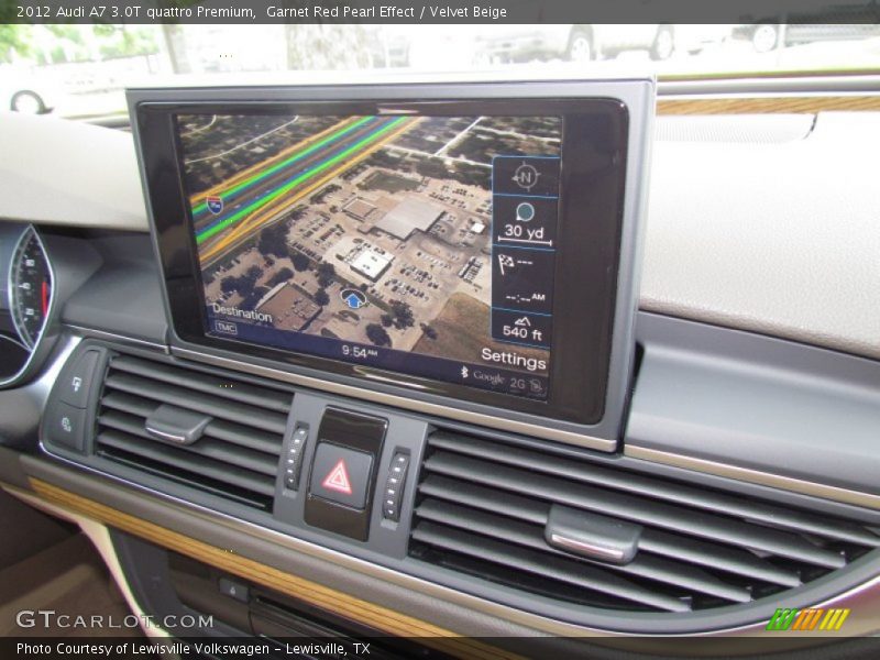 Garnet Red Pearl Effect / Velvet Beige 2012 Audi A7 3.0T quattro Premium