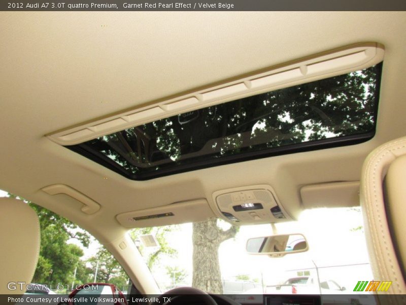 Garnet Red Pearl Effect / Velvet Beige 2012 Audi A7 3.0T quattro Premium