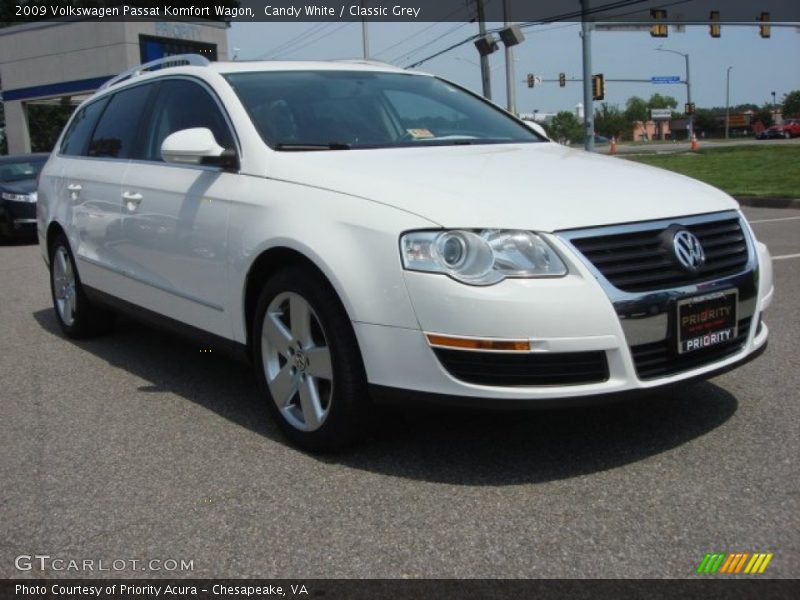 Candy White / Classic Grey 2009 Volkswagen Passat Komfort Wagon