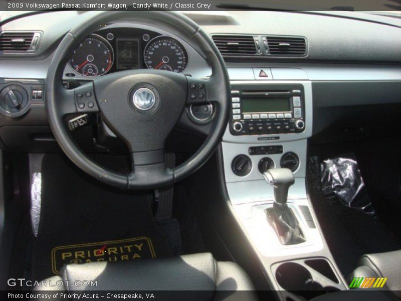 Candy White / Classic Grey 2009 Volkswagen Passat Komfort Wagon
