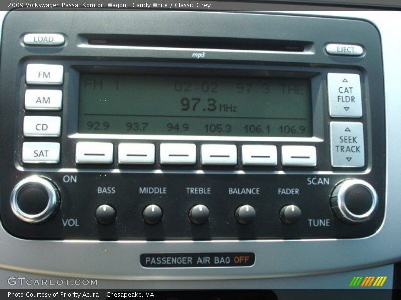 Candy White / Classic Grey 2009 Volkswagen Passat Komfort Wagon