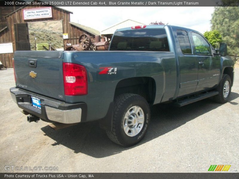 Blue Granite Metallic / Dark Titanium/Light Titanium 2008 Chevrolet Silverado 2500HD LTZ Extended Cab 4x4