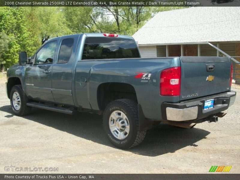Blue Granite Metallic / Dark Titanium/Light Titanium 2008 Chevrolet Silverado 2500HD LTZ Extended Cab 4x4